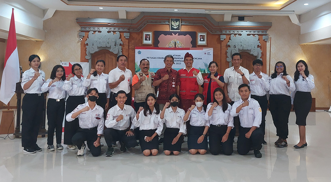 PMI Kota Denpasar Mengadakan Pelatihan Petugas Edukasi Pengurangan Resiko Bencana