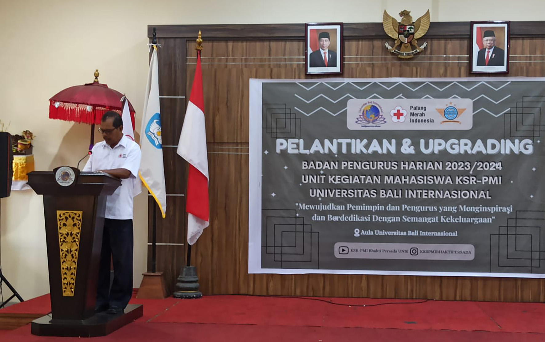 Pelantikan Pengurus KSR-PMI Unit Universitas Bali Internasional