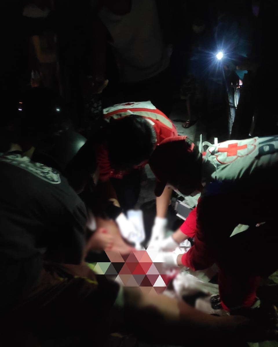 Ambulance PMI Penanganan Korban Lakalantas Jl. Imam Bonjol