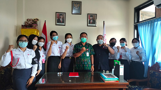 Audiensi Pengurus KSR-PMI Unit ITEKES Bali