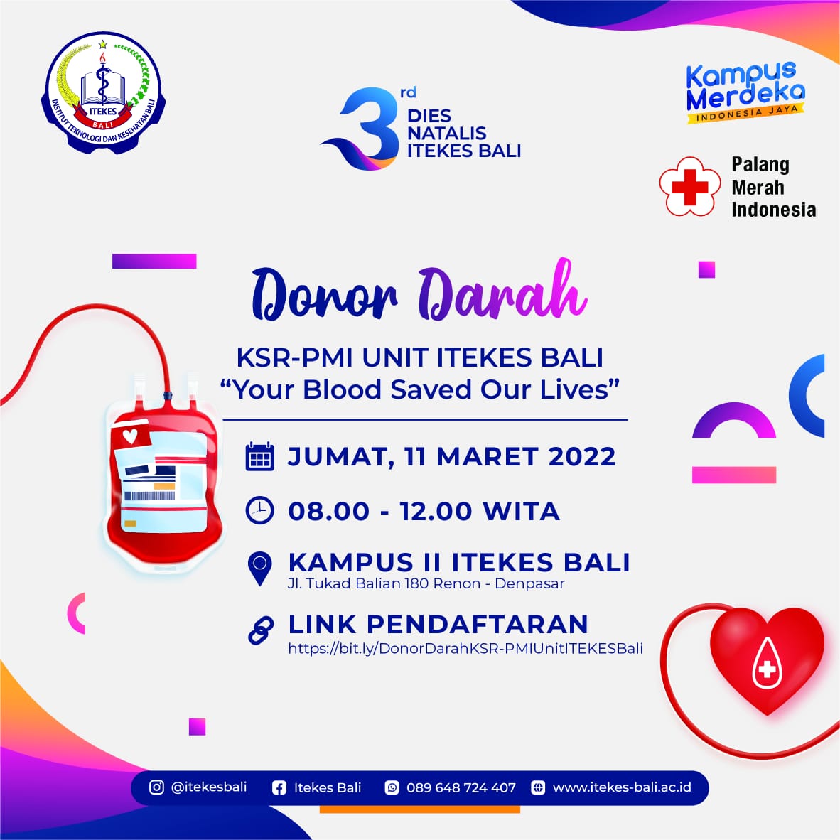Ayo Donor Darah, UKM KSR-PMI Unit ITEKES Bali