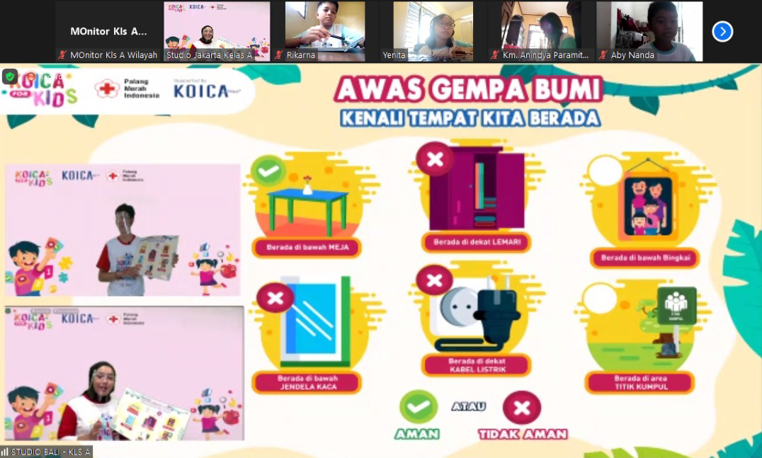 PMI Dan KOICA Gelar Edukasi Kepada Anak – Anak